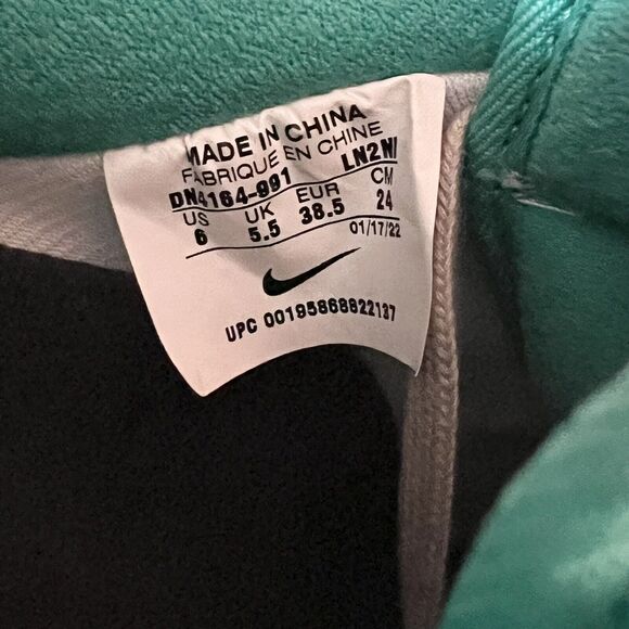 Nike By You Air Force 1 Low 'Cozi' Teal DN4164-991 Sz W 8/M 6 Shoes- Worn once - Picture 14 of 14